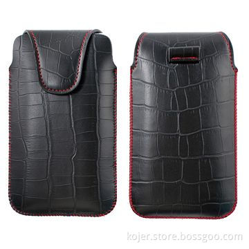 Cell Phone Cases for iPhone 5G, Made of PU Leather, Retractable Pull-tab, OEM Orders Welcomed